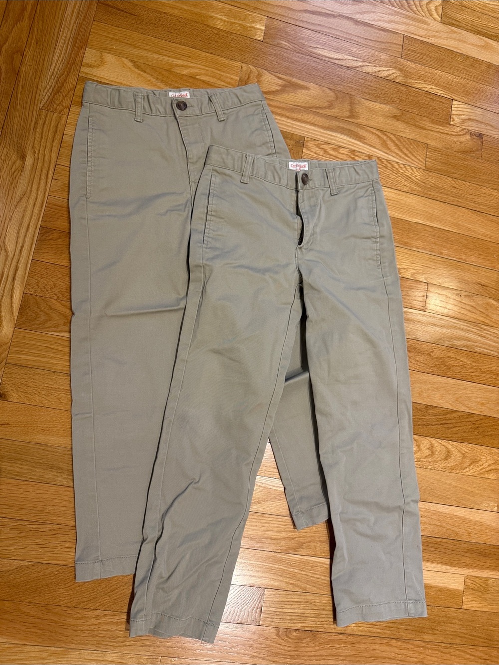 Cat & Jack uniform pants, size 10, regular fit  khakis, 2 pairs